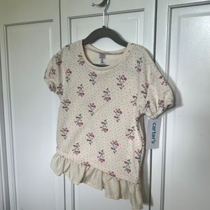 NWT carters floral print top 4T